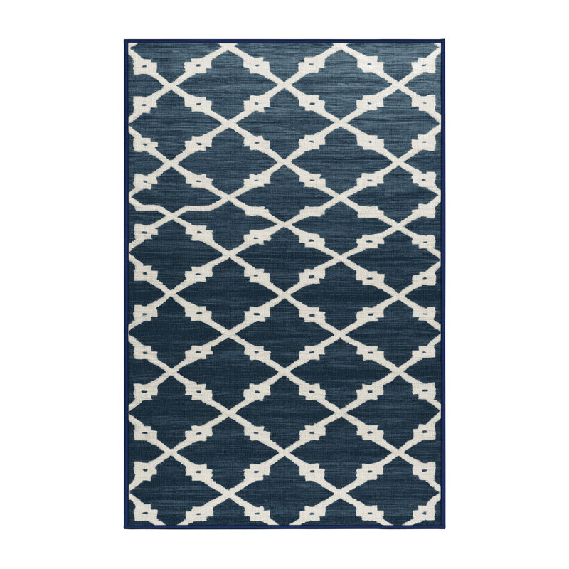 Tapis gris en treillis lavable à la machine, Rectangulaire 2 pi x 3 pi
