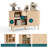 Leathia Sideboard Storage with Solid Wood Leg, Kitchen Cabinets With Sliding Tambour Door-1585886544