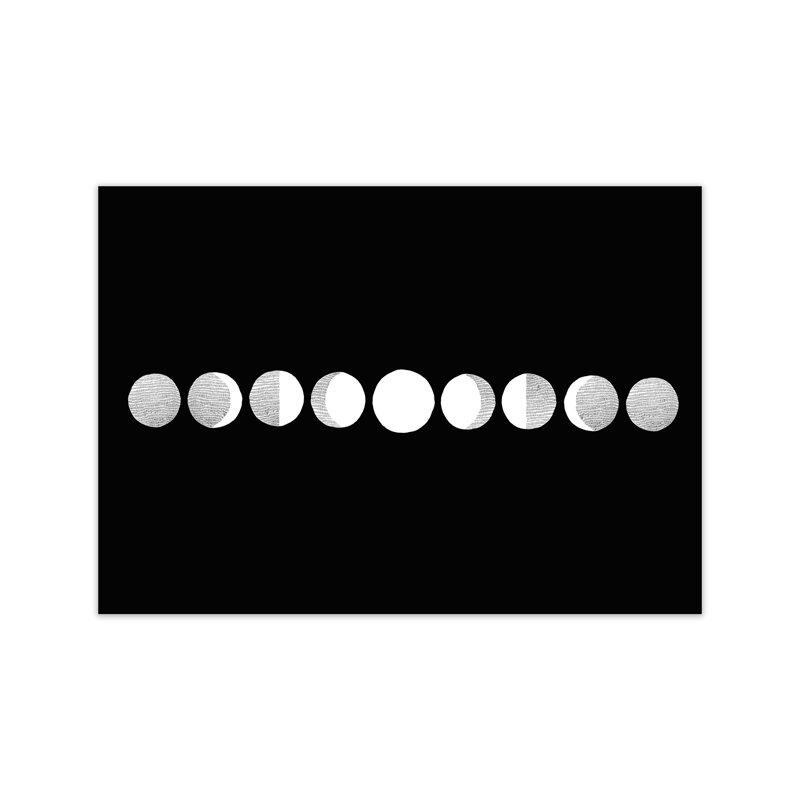 Moon Cycle Line by Carissa Tanton - Print, 21cm H x 30cm W x 1cm D, Unframed