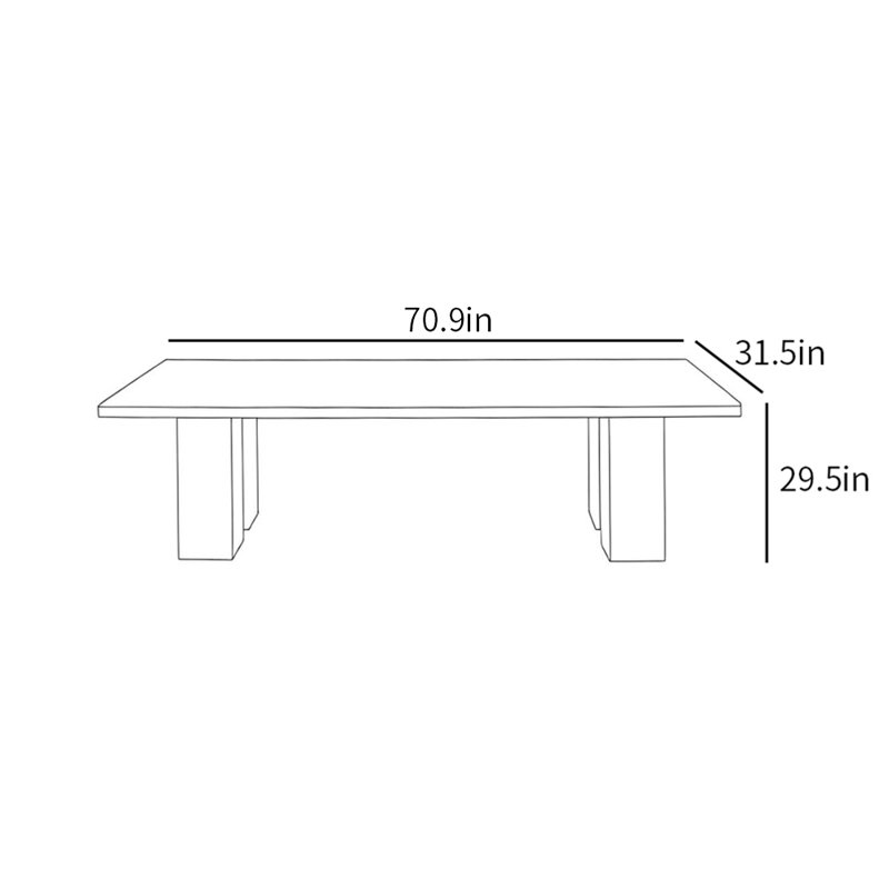 Laughlyn, 29.5"H x 70.9"L x 31.5"W