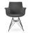 Bottega Wool Solid Back Arm Chair-26021495-122621417