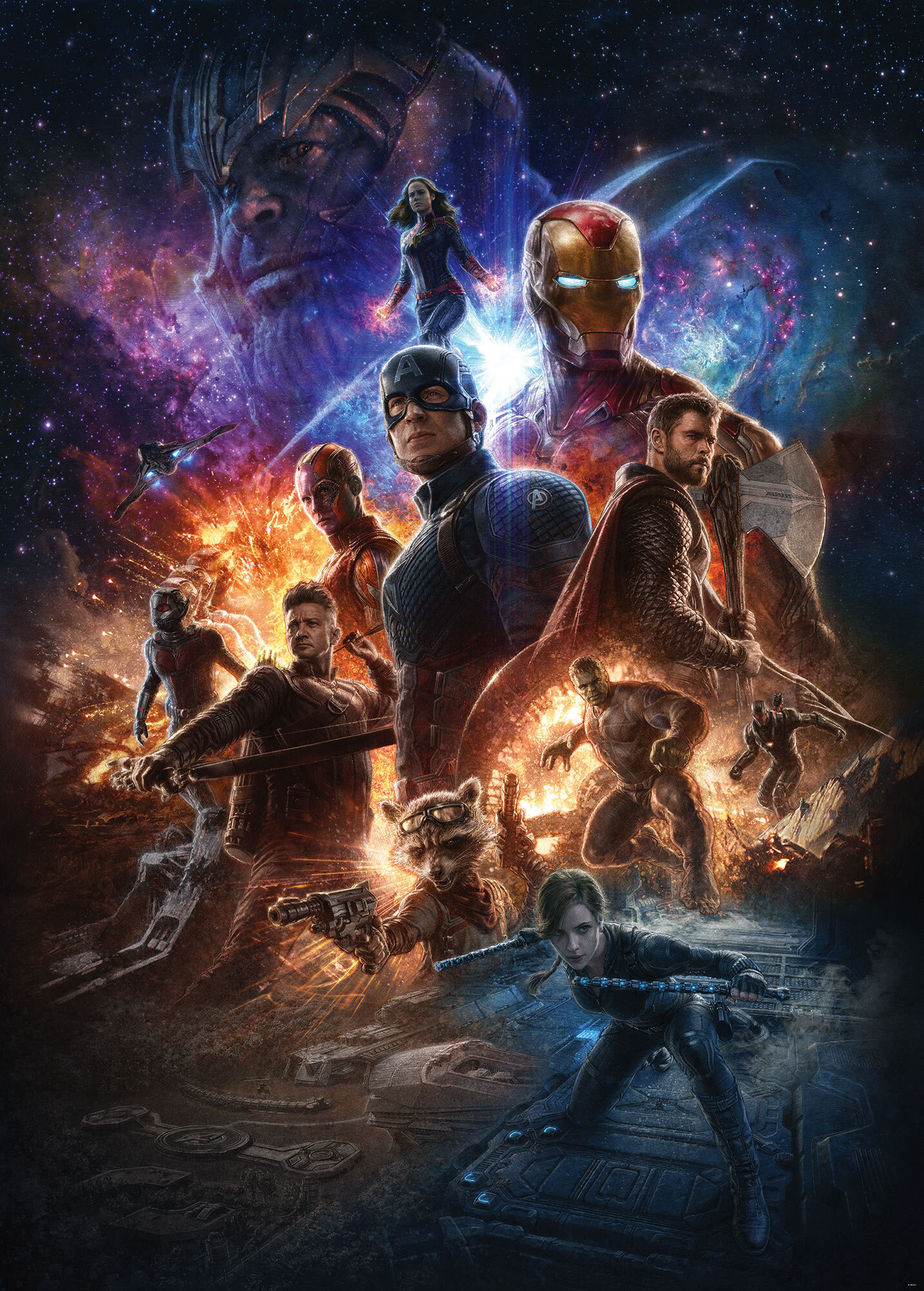 Komar 4 Pieces Avengers Battle of Worlds 2.8m x 2m Matte Wall Mural ...