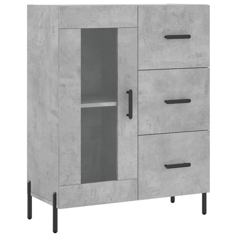 Metelus 69.5cm Sideboard, Concrete Grey