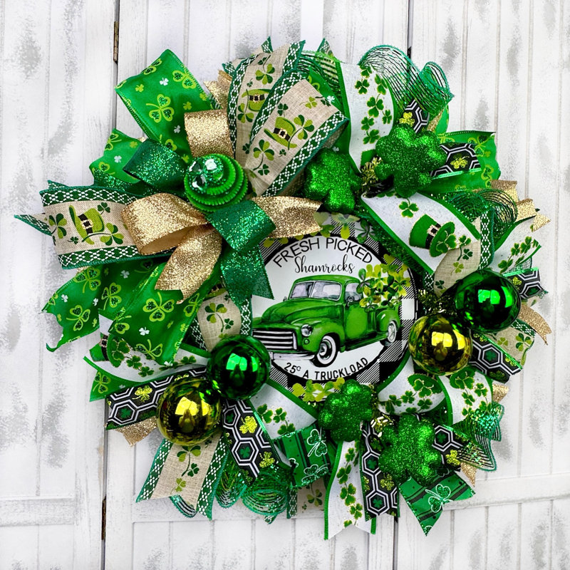 Couronne en maille 18 po Shamrock