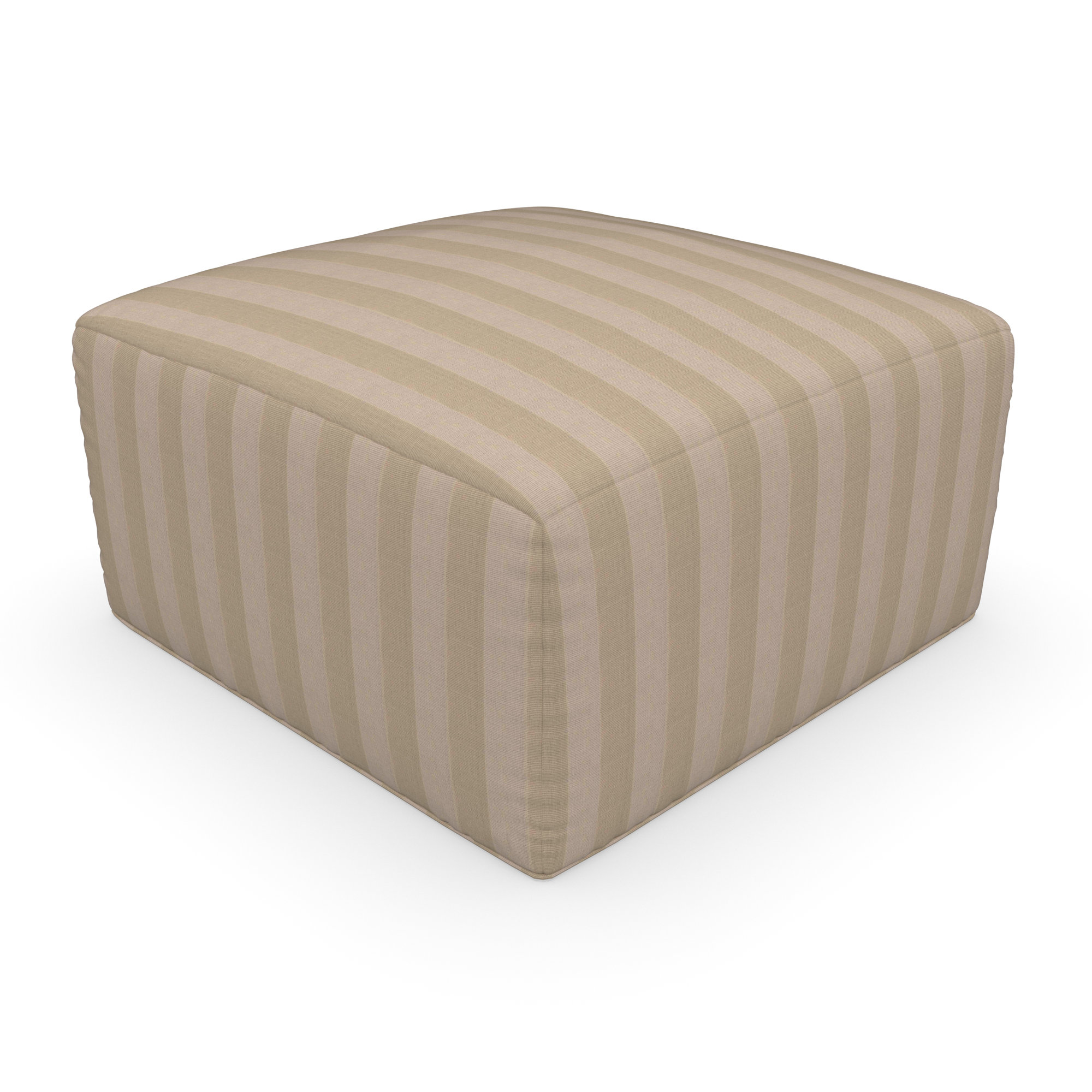 Praia Sunbrella® Outdoor Ottoman, 16" H x 29" W x 29" D, Sunbrella Expressive Sparrow