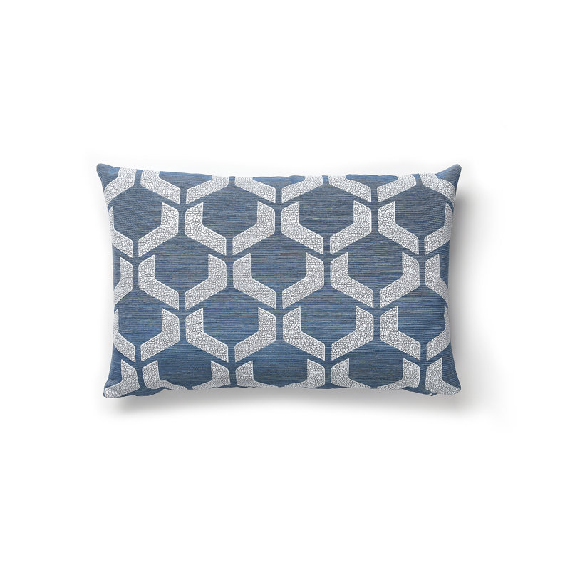 Tundra Geometric Cotton Blend Reversible Throw Pillow