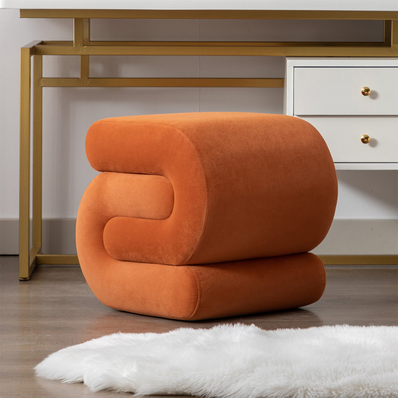 Repose-pieds avec repose-pieds (seulement avec repose-pieds), Orange