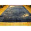 Tapis bleu en laine antique noué à la main des années 1920