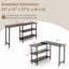 Table d'appoint pivotante à 360 ° avec tablettes de rangement à 2 niveaux-300852341
