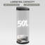 Stainless Steel, Plastic Kitchen Trash Can