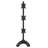 Triple Vertical Monitor Desk Stand