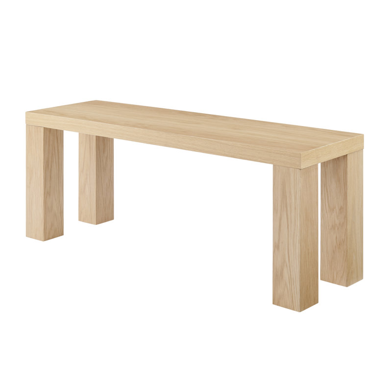 Banc de salle à manger en bois l 57 po Carson, H 19 po x l 49 po x P 15 po, Chêne