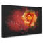 Orange Rose In Bloom - Wrapped Canvas-56643053