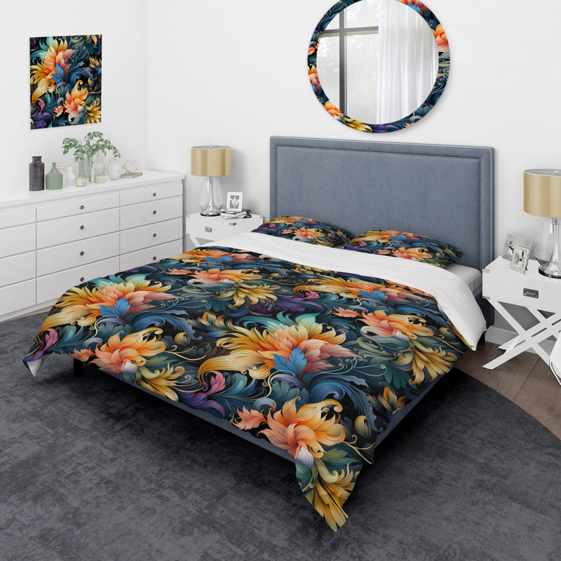 Ensemble de housse de couette en microfibre Boho, Housse de couette pour très grand lit et 2 très