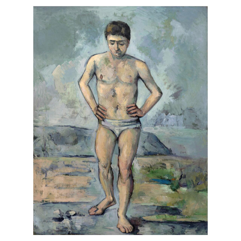 La grande baigneuse, Paul Cézanne, estampe numérique, H 40 po x l 32 po
