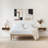 Davyen Solid Wood Rectangular Floating Nightstand-1142544298