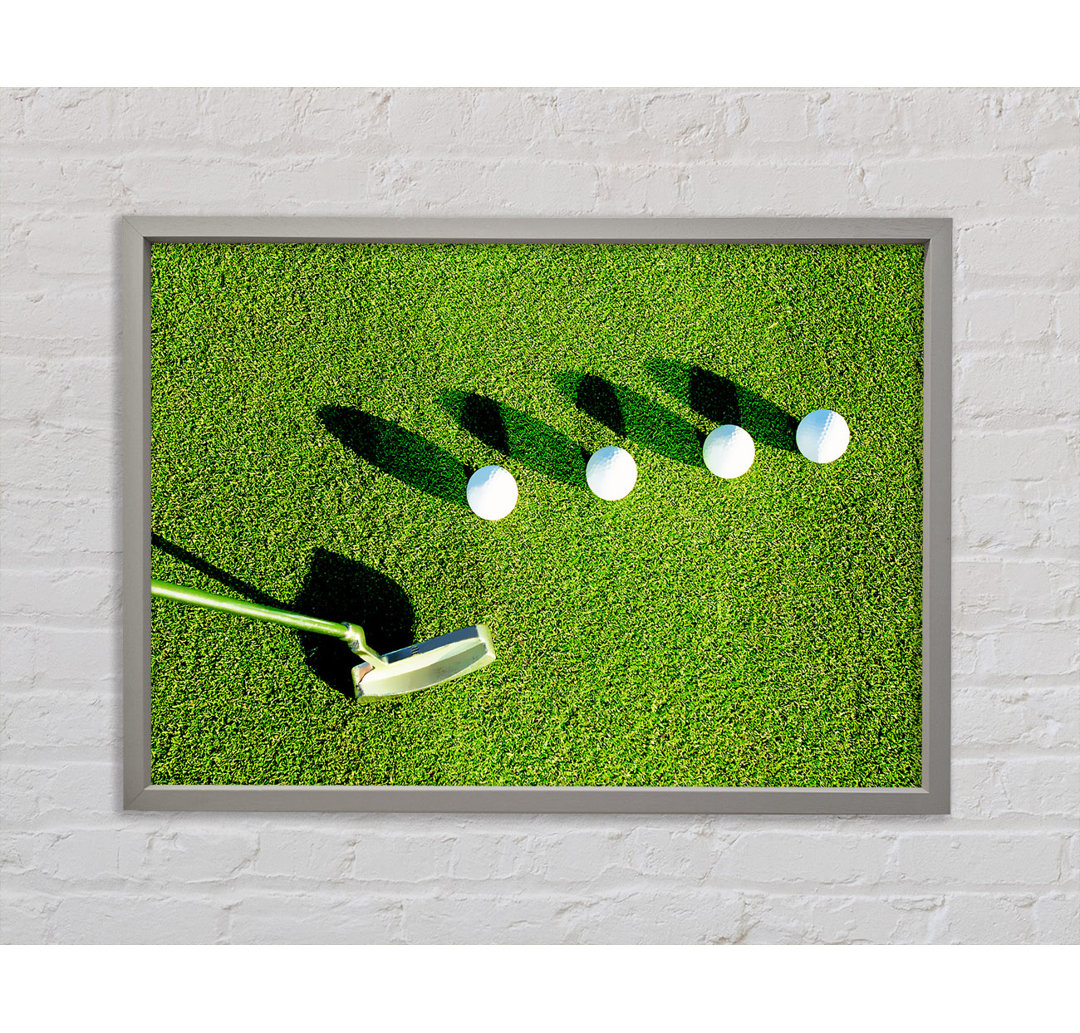 Golf Any One - Einzelner Bilderrahmen Kunstdrucke auf Leinwand