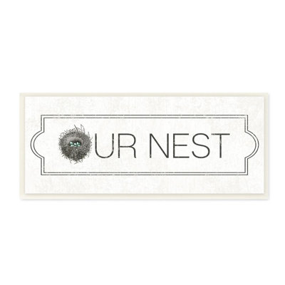 «Our Nest» par Daphne Polselli - reproduction d'art textuel