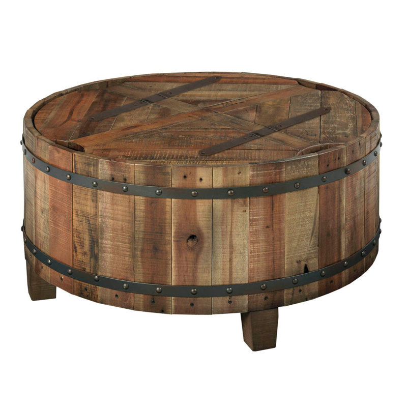 Geddy Solid Wood Top Coffee Table