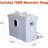 Yingze Macerating Toilet System With 700W Sewage Pump Dual Flush One Piece Modern Design For Basement Bathroom,4 Inlets,White