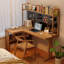 Bureau en L en bois massif Burlywood, bureau-118343184-118343188