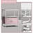 Sorbus 1 Drawer and Shelves Nightstand with Steel Frame, Wood Top & Fabric Bins - Pink-1700874036
