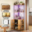 Armoire de bar en coin 63 "avec lumières DEL et support en verre Gilot-104766884