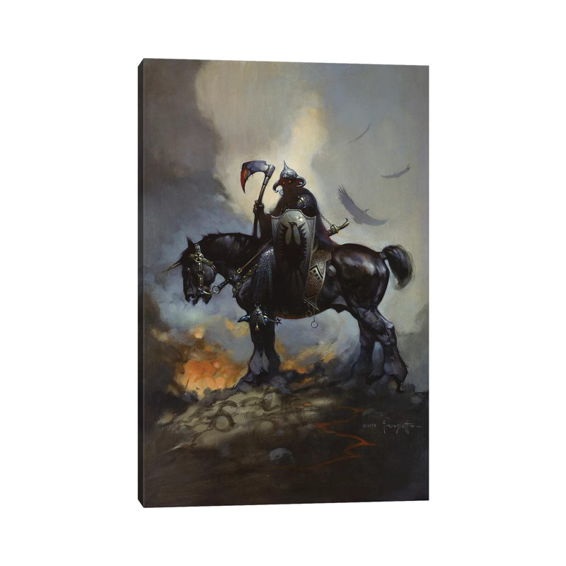 «Concessionnaire de la mort» - reproduction d'art, H 12 po x l 8 po x P 0,75 po, Toile tendue