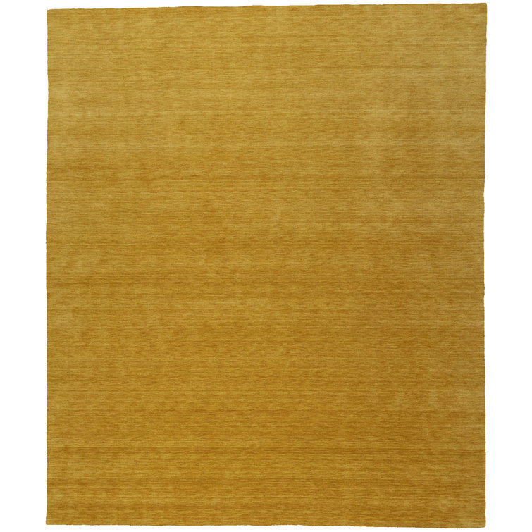 Tapis Gabbeh tissé à la main Gibsonton, 100% laine, de couleur unie, résistant à la décoloration et aux taches, durable, toutes tailles, fabriqué en Inde.
