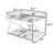 Metal Bunk Bed with Ladder and Guardrails-1614602874