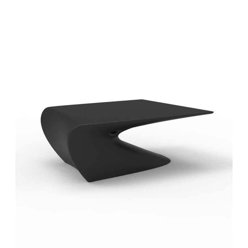 Wing Plastic Coffee Table, Black