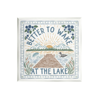 " Wake At Lake Phrase " by Laura Marshall