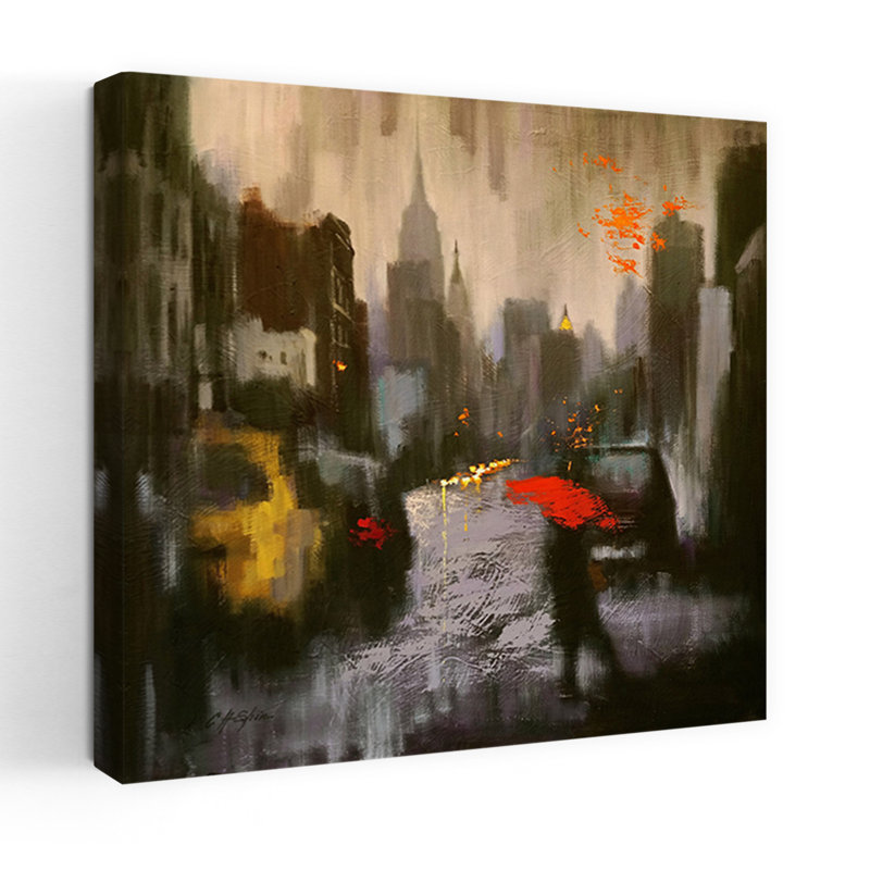 A Rainy Day, H 18 po x l 18 po