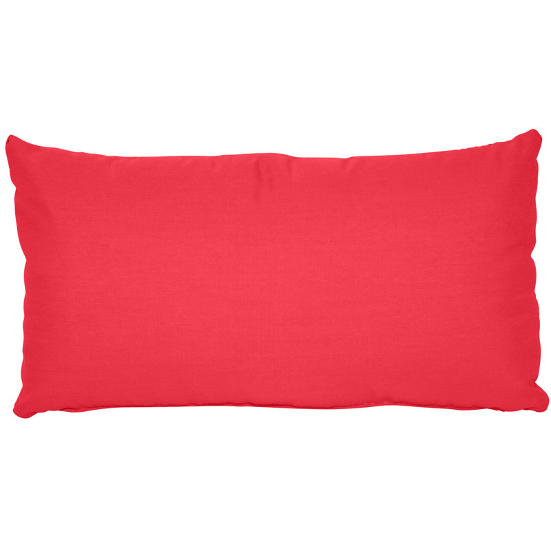 Coussin lombaire intérieur / extérieur Sunbrella®, Toile Sunbrella® rouge Jockey