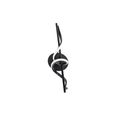 Corkscrew Dimmable 22" Bath Vanity & Wall Light With Built In Color Temperature Switch from 2700K/3000K/3500K/4000K