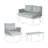Mariano Steel 4-Pieces Coversation Set-626794271-626794268