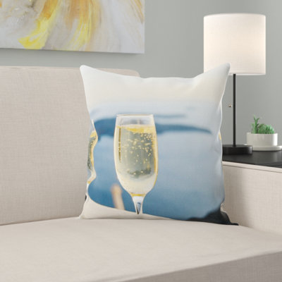 Coussin décoratif à vin sparkle