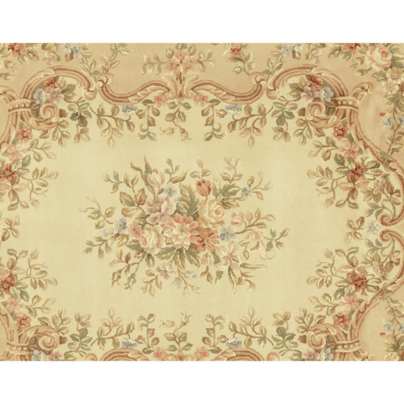 Handmade Silk and Wool Area Rug