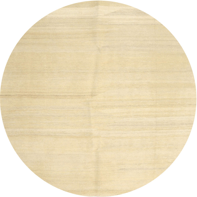 Surface beige contemporaine tapis, Rond 3 pi