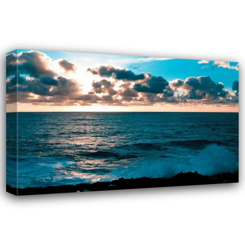 Art sur toile tendue, Rosecliff Heights Berzel, Erin Gallery, Depoe Bay Sunset I, H 28 po x l 40 po