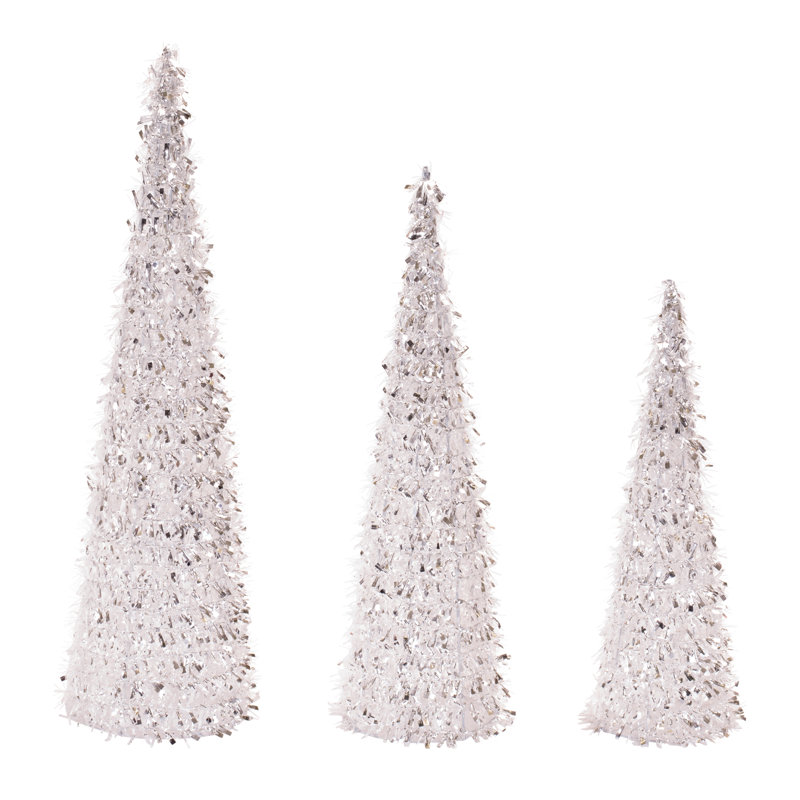 Arbre à cônes Tinsel (ensemble de 3)
