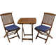 Fleur Square 2 - Person Bistro Set with Cushions