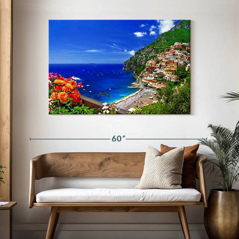 Gillard, pittoresque village de Positano, H 32 po x l 48 po