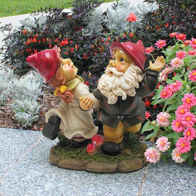 Statue de jardin Rainy Day Gnomes Dancing