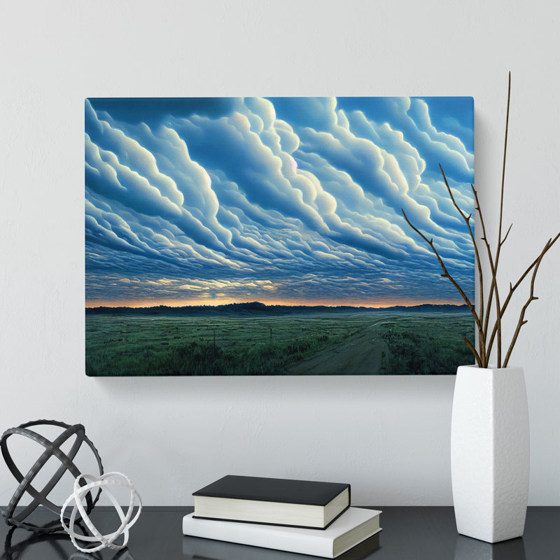 Euphoric Cloudy Sky - Wrapped Canvas