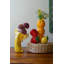  Vases en céramique à bourgeons de fruits, ensemble de 3 à 10 po de hauteur orange, fraise et citron