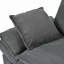 Canapé incurvé 85,4 po avec 2 coussins décoratifs Corduroy-923602012