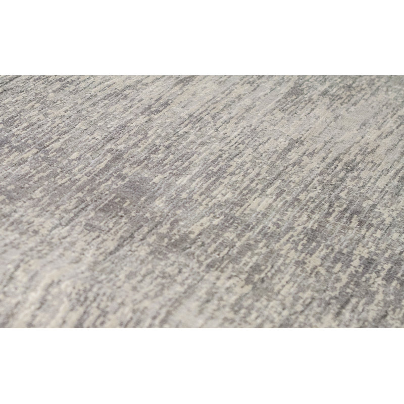Hand-Knotted High-Quality Beige and Gray Area Rug