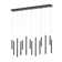 Genia 14 - Light A Tube Flute Integrated LED Led Linear 3000K Cascade Chandelier