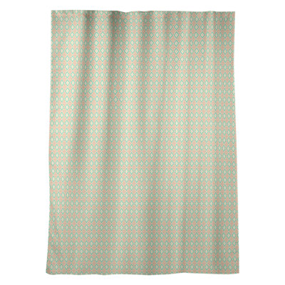 Panneau de rideau simple occultant et isolant avec passe-tringle diamants window Avicia